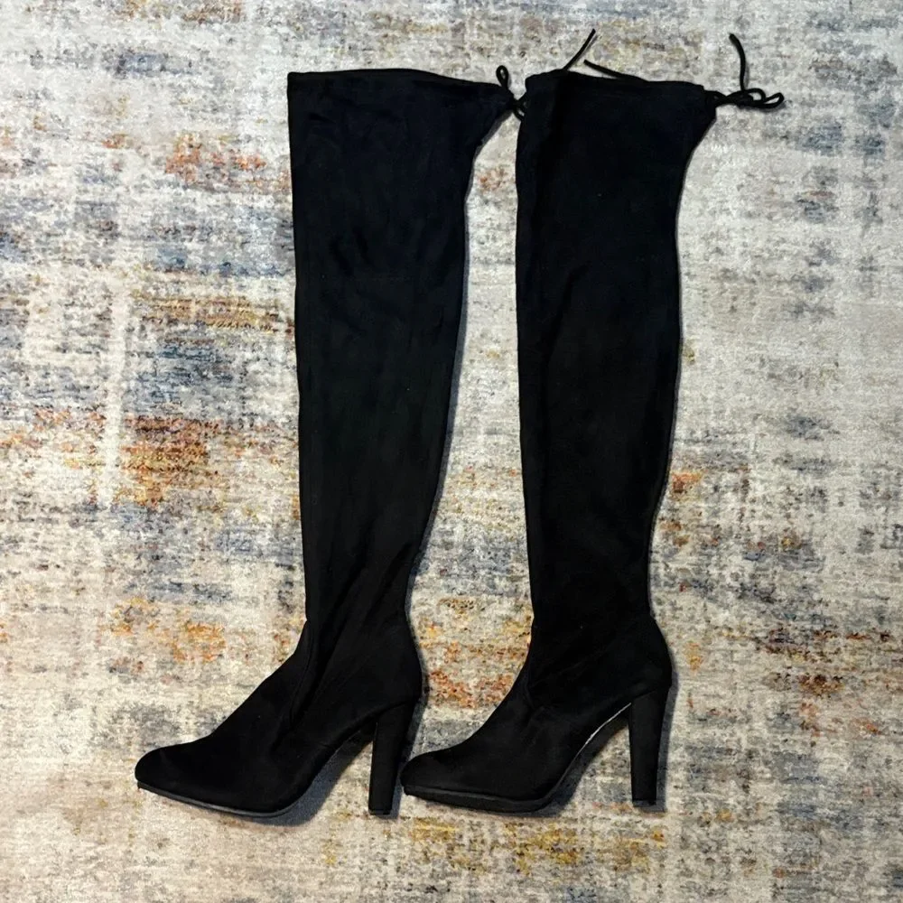 Chic Black Over-the-Knee Boots